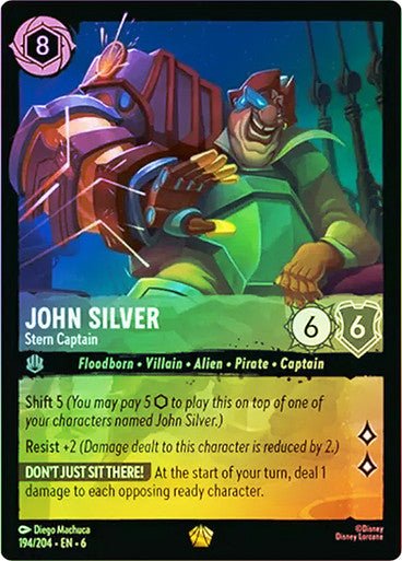 John Silver - Stern Captain ( Cold Foil ) - Con T de Tlacuache - Ravensburger