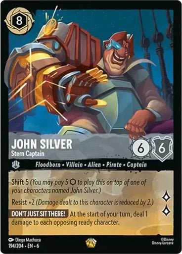 John Silver - Stern Captain ( Non - foil ) - Con T de Tlacuache - Ravensburger