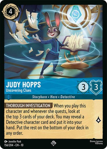 Judy Hopps (Non - foil) - Con T de Tlacuache - Ravensburger