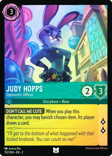Judy Hopps - Optimistic Officer (Cold Foil) - Con T de Tlacuache - Ravensburger
