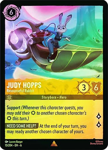 Judy Hopps - Resourceful Rabbit ( Cold Foil ) - Con T de Tlacuache - Ravensburger