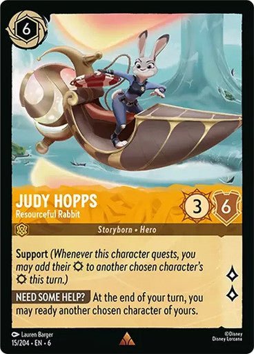 Judy Hopps - Resourceful Rabbit ( Non - foil ) - Con T de Tlacuache - Ravensburger