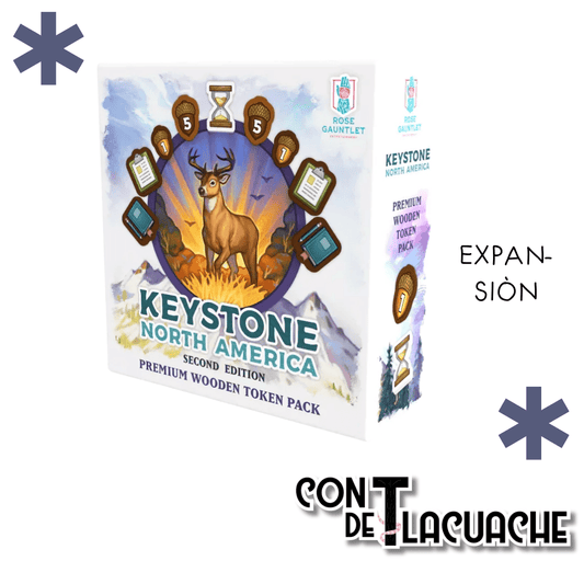 Keystone North America 2nd Edition Wooden Token Pack - Con T de Tlacuache - All Play