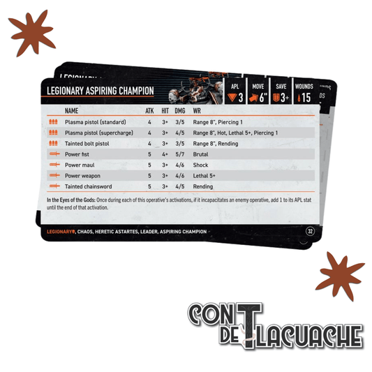 Kill Team Datacards Legionaries | Games Workshop - Con T de Tlacuache - Games Workshop