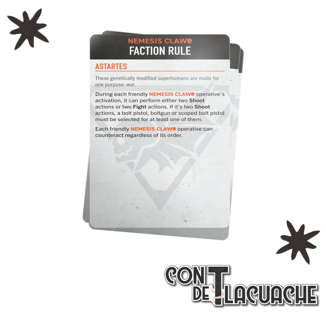 Kill Team Datacards: Nemesis Claw (Eng) | Games Workshop - Con T de Tlacuache - Games Workshop