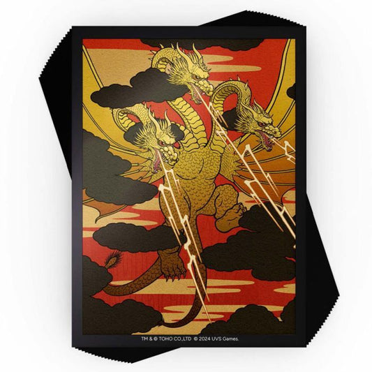 King Ghidorah (100) Sleeves | UniVersus - Con T de Tlacuache - Con T de Tlacuache