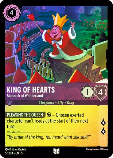 King of Hearts - Monarch of Wonderland (Cold Foil ) - Con T de Tlacuache - Ravensburger