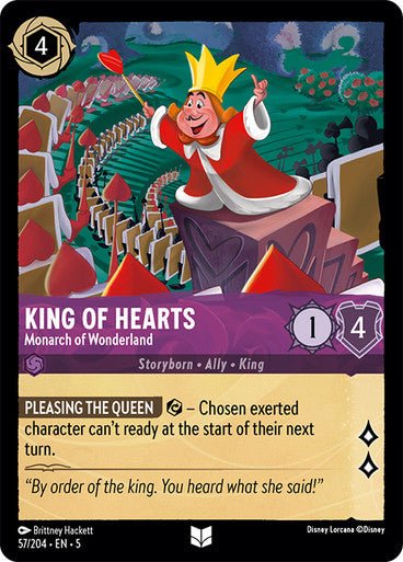 King of Hearts - Monarch of Wonderland (Non - foil ) - Con T de Tlacuache - Ravensburger