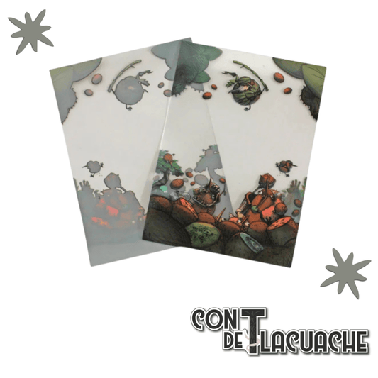 Kiwi Chow Down – Card Sleeves - Con T de Tlacuache - Draco Studios