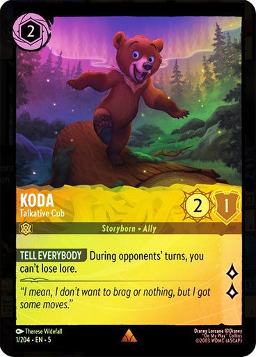 Koda - Talkative Cub (Cold Foil ) - Con T de Tlacuache - Ravensburger