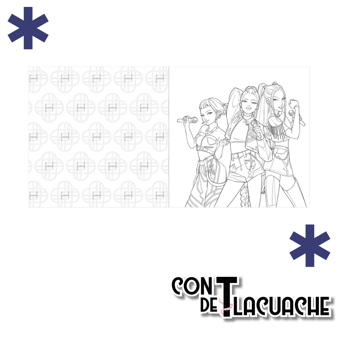 KPop Demon Hunters: The Official Deluxe Coloring Book | Random House Worlds - Con T de Tlacuache - Random House Worlds