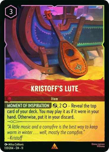 Kristoff's Lute (Cold Foil) | Ravensburger - Con T de Tlacuache - Ravensburger