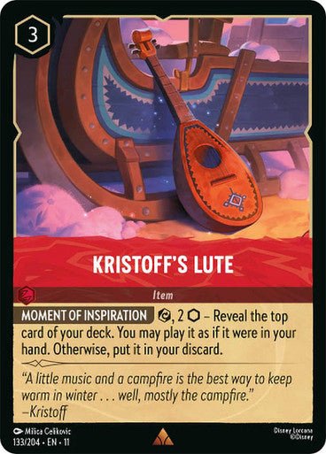 Kristoff's Lute (Non - foil) | Ravensburger - Con T de Tlacuache - Ravensburger