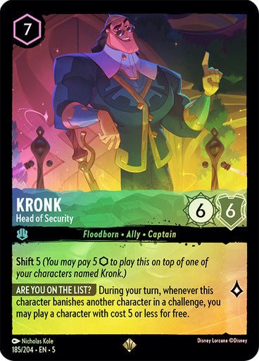 Kronk - Head of Security (Cold Foil ) - Con T de Tlacuache - Ravensburger