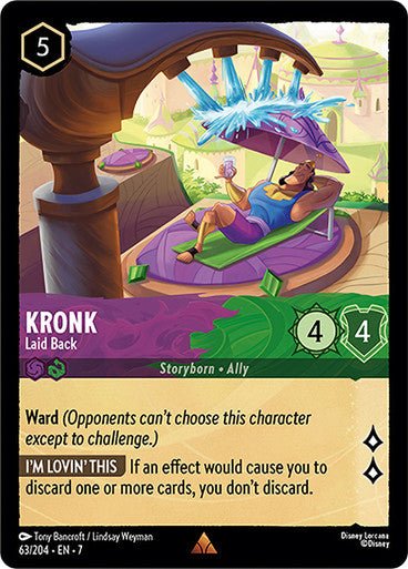 Kronk - Laid Back (Non - foil) - Con T de Tlacuache - Ravensburger