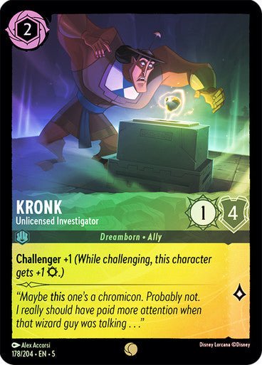 Kronk - Unlicensed Investigator (Cold Foil ) - Con T de Tlacuache - Ravensburger