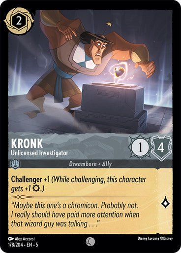 Kronk - Unlicensed Investigator (Non - foil ) - Con T de Tlacuache - Ravensburger