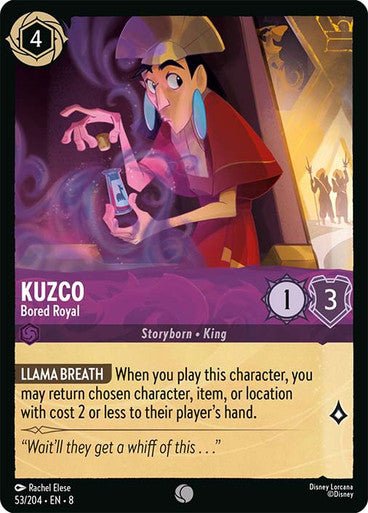 Kuzco - Bored Royal (Non - foil) - Con T de Tlacuache - Ravensburger