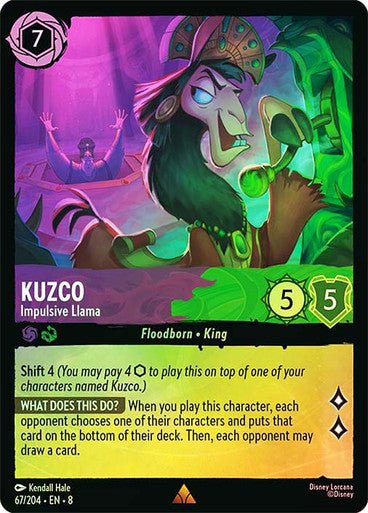Kuzco - Impulsive Llama (Cold Foil) - Con T de Tlacuache - Ravensburger