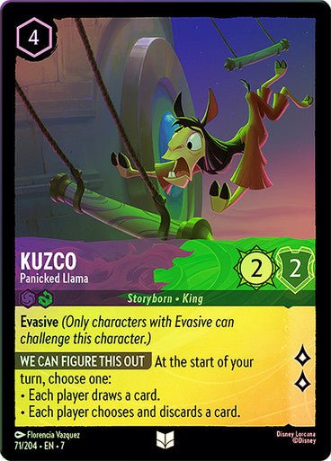 Kuzco - Panicked Llama (Cold Foil) - Con T de Tlacuache - Ravensburger