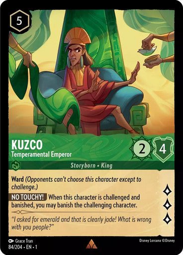 Kuzco - Temperamental Emperor ( Non - foil ) - Con T de Tlacuache - Ravensburger