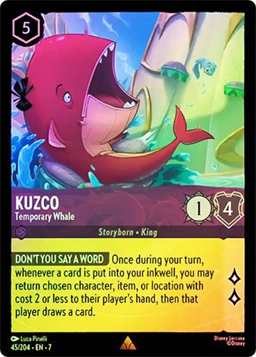 Kuzco - Temporary Whale (Cold Foil) - Con T de Tlacuache - Ravensburger