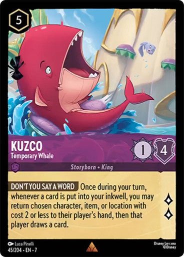 Kuzco - Temporary Whale (Non - foil) - Con T de Tlacuache - Ravensburger