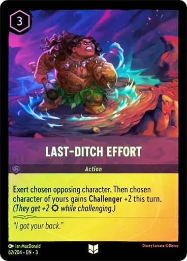 Last - Ditch Effort (Cold Foil) - Con T de Tlacuache - Ravensburger