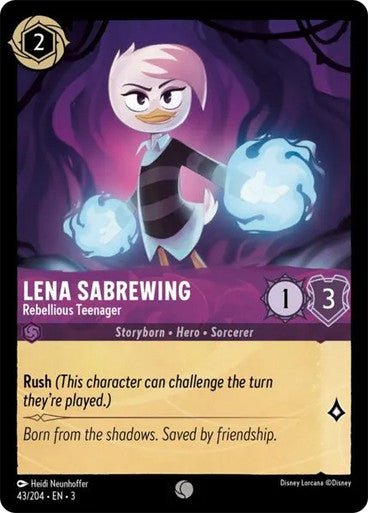 Lena Sabrewing - Rebellious Teenager (Non - foil) - Con T de Tlacuache - Ravensburger