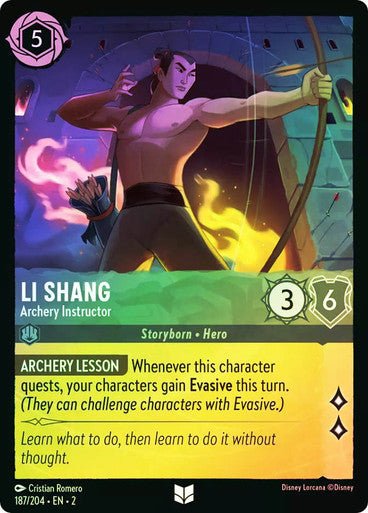 Li Shang - Archery Instructor (Cold Foil) - Con T de Tlacuache - Ravensburger