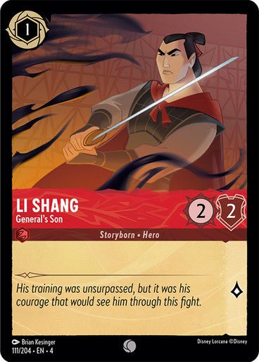 Li Shang - General's Son ( Non - foil ) | Ravesburger - Con T de Tlacuache - Ravensburger