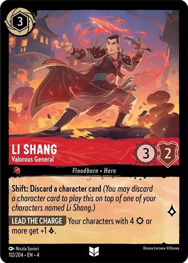 Li Shang - Valorous General ( Non - foil ) | Ravesburger - Con T de Tlacuache - Ravensburger