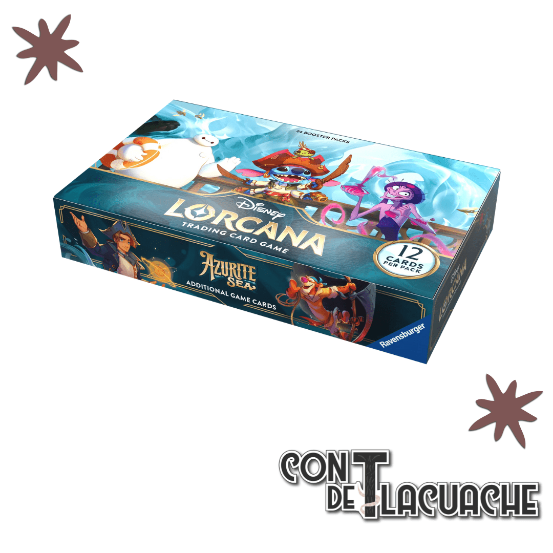 Lorcana Booster set 6 "Azurite Sea" caja con 24 sobres | Ravesburger - Con T de Tlacuache - Ravesburger