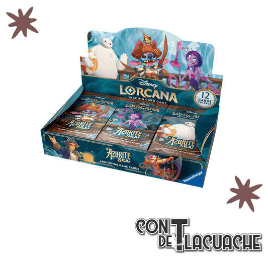 Lorcana Booster set 6 "Azurite Sea" caja con 24 sobres | Ravesburger - Con T de Tlacuache - Ravesburger