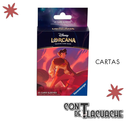 Lorcana Card Sleeves Aladdin Shimmering Skies | Ravensburger - Con T de Tlacuache - Lorcana