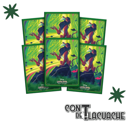 Lorcana Card Sleeves Scar Azurite Sea | Ravensburger - Con T de Tlacuache - Lorcana