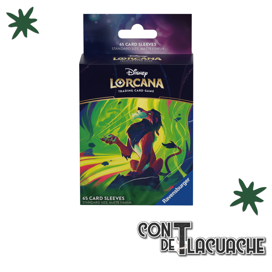 Lorcana Card Sleeves Scar Azurite Sea | Ravensburger - Con T de Tlacuache - Lorcana