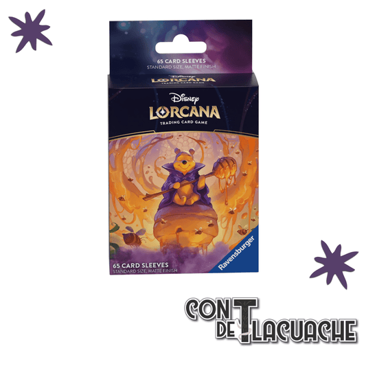 Lorcana Card Sleeves Winnie Pooh Azurite Sea | Ravensburger - Con T de Tlacuache - Lorcana