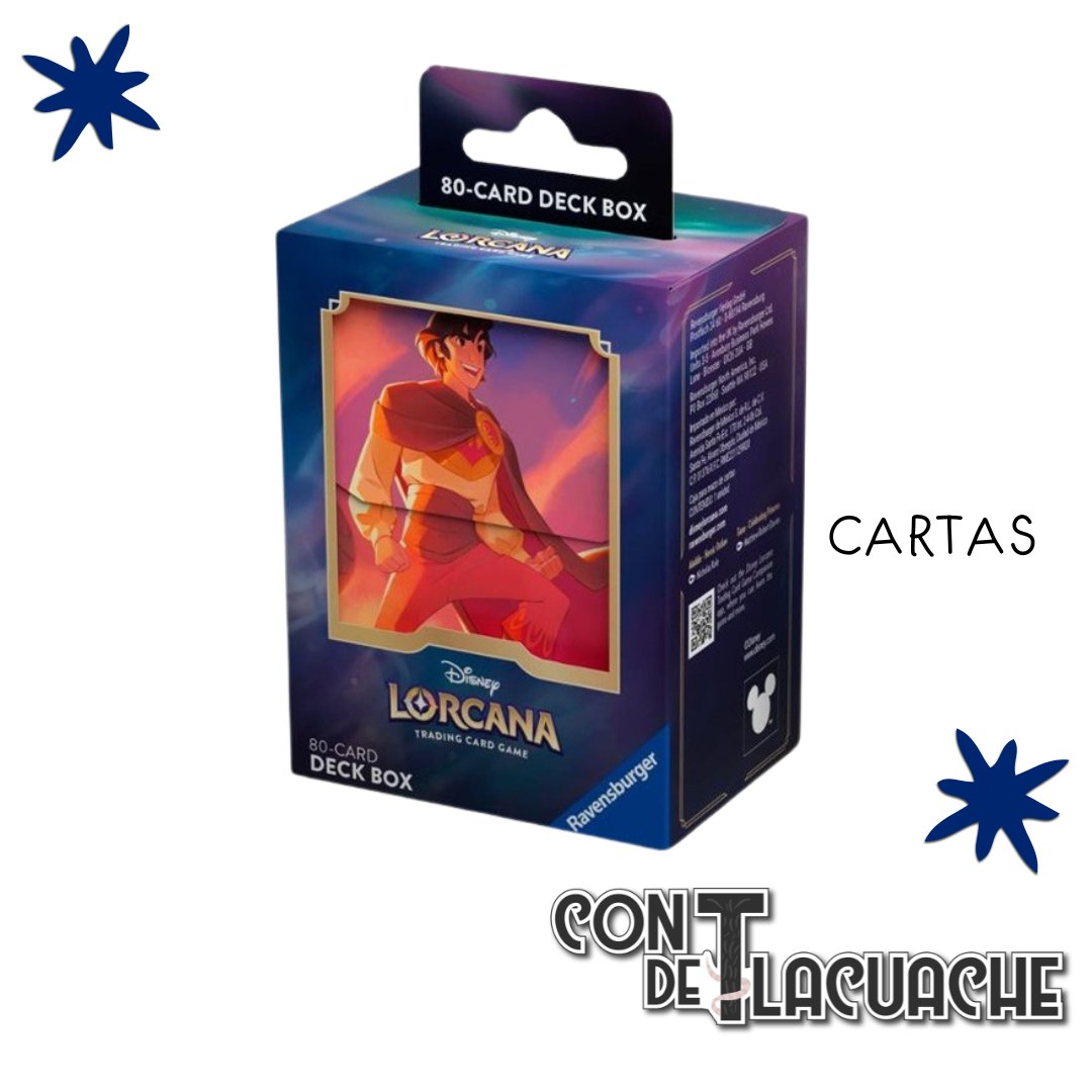 Lorcana Deck Box Aladdin Shimmering Skies | Ravensburger - Con T de Tlacuache - Lorcana