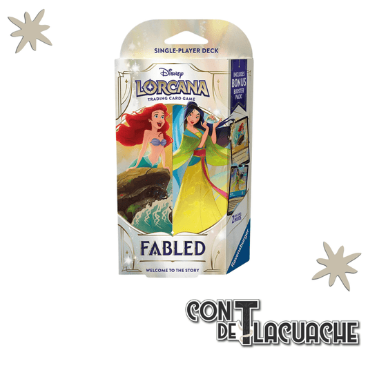Lorcana Fabled Starter Deck Sapphire & Amber | Ravensburger - Con T de Tlacuache - Ravensburger