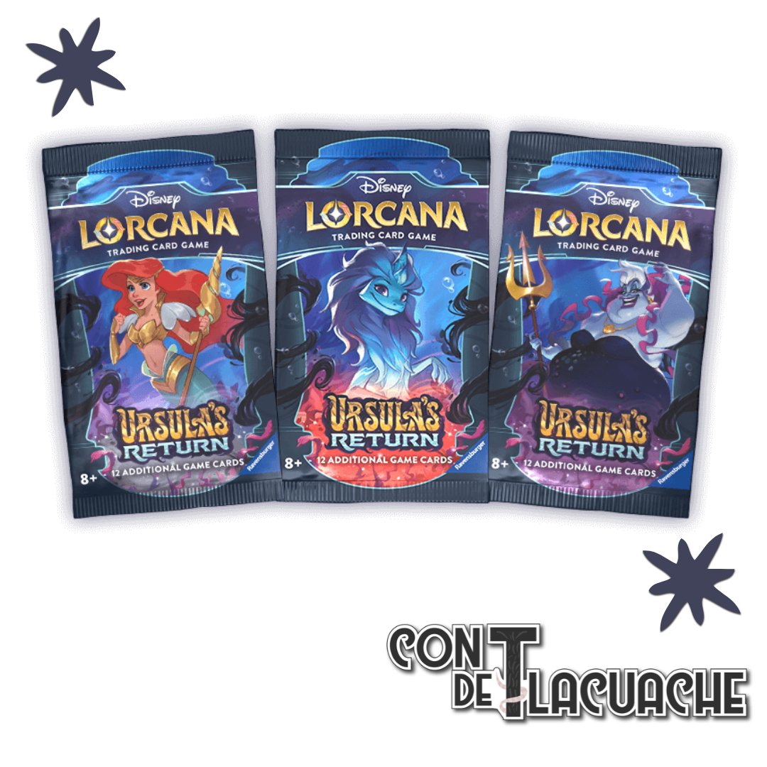 Lorcana set 4 "Ursula's Return" Booster Sleeve | Ravesburger - Con T de Tlacuache - Ravesburger