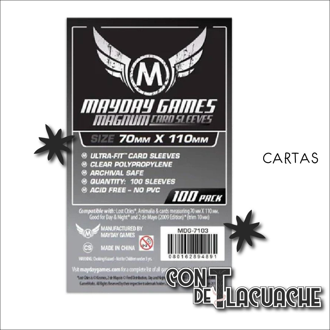 "Lost Cities" Micas Magnum Ultra - Fit Standard Protection (100pzas) | Mayday Games - Con T de Tlacuache - Mayday Games