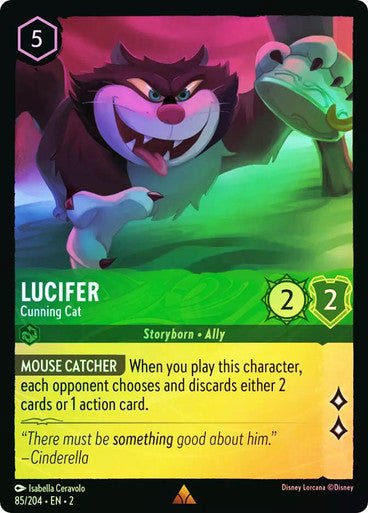 Lucifer - Cunning Cat (Cold Foil) - Con T de Tlacuache - Ravensburger