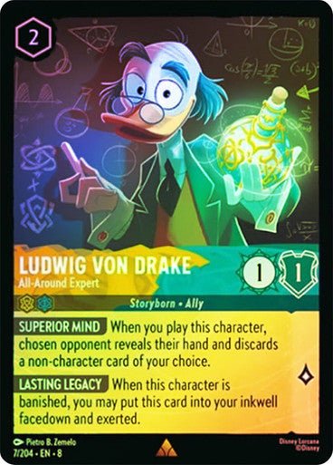 Ludwig Von Drake - All - Around Expert (Cold Foil) - Con T de Tlacuache - Ravensburger
