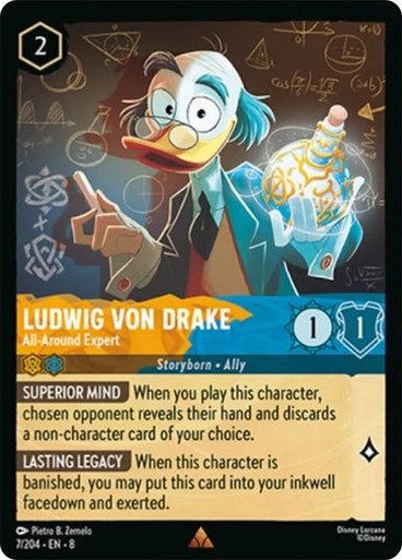 Ludwig Von Drake - All - Around Expert (Non - foil) - Con T de Tlacuache - Ravensburger