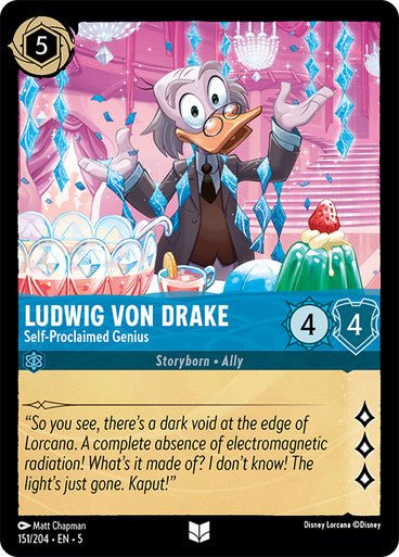 Ludwig von Drake - Self - Proclaimed Genius (Non - foil ) - Con T de Tlacuache - Ravensburger