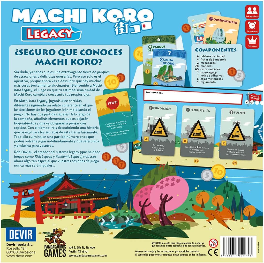 Machi Koro Legacy | Devir - Con T de Tlacuache - Devir