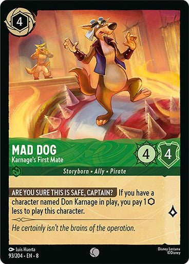 Mad Dog - Karnage's First Mate (Non - foil) - Con T de Tlacuache - Ravensburger
