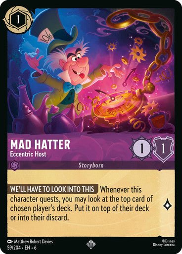 Mad Hatter - Eccentric Host ( Non - foil ) - Con T de Tlacuache - Ravensburger