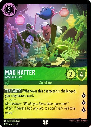 Mad Hatter - Gracious Host ( Cold Foil ) - Con T de Tlacuache - Ravensburger